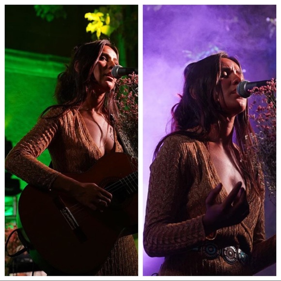 GORGEOUS ZARA NWT Long Metallic Knit Dress - Picture 2 of 8